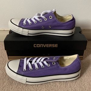 Bright Purple Converse Low-tops